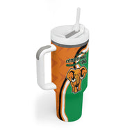 Personalised Ivory Coast August 7th 1960 Tumbler With Handle Happy Independence Day