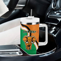 Personalised Ivory Coast August 7th 1960 Tumbler With Handle Happy Independence Day