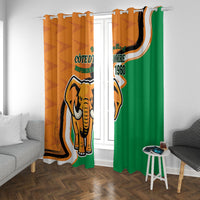 Ivory Coast August 7th 1960 Window Curtain Happy Independence Day