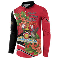 Personalised Trinidad and Tobago 1962 Button Sweatshirt Happy Independence Day