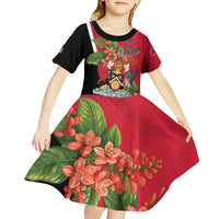 Personalised Trinidad and Tobago 1962 Kid Short Sleeve Dress Happy Independence Day