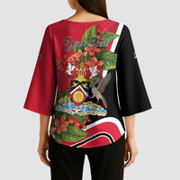 Personalised Trinidad and Tobago 1962 Kimono Sleeve Blouse Happy Independence Day