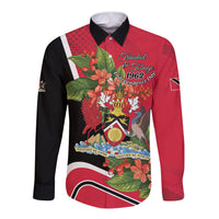 Personalised Trinidad and Tobago 1962 Long Sleeve Button Shirt Happy Independence Day