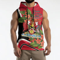 Personalised Trinidad and Tobago 1962 Sleeveless Hoodie Happy Independence Day