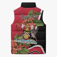 Personalised Trinidad and Tobago 1962 Sleeveless Puffer Jacket Happy Independence Day