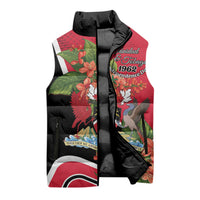 Personalised Trinidad and Tobago 1962 Sleeveless Puffer Jacket Happy Independence Day