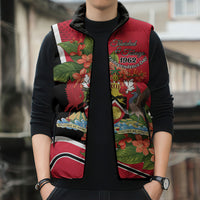 Personalised Trinidad and Tobago 1962 Sleeveless Puffer Jacket Happy Independence Day