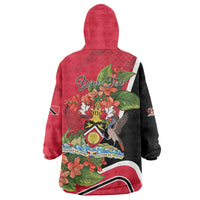 Personalised Trinidad and Tobago 1962 Wearable Blanket Hoodie Happy Independence Day