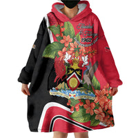 Personalised Trinidad and Tobago 1962 Wearable Blanket Hoodie Happy Independence Day