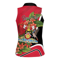 Personalised Trinidad and Tobago 1962 Women Sleeveless Polo Shirt Happy Independence Day