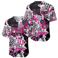 Personalized Pink Power Graffiti Baseball Jersey Breast Cancer Awareness - Wonder Print Shop