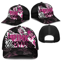 Pink Power Graffiti Baseball Net Cap Breast Cancer Awareness - Wonder Print Shop