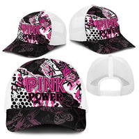 Pink Power Graffiti Baseball Net Cap Breast Cancer Awareness - Wonder Print Shop