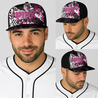 Pink Power Graffiti Baseball Net Cap Breast Cancer Awareness - Wonder Print Shop