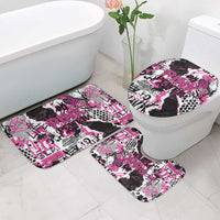 Pink Power Graffiti Bathroom Set Breast Cancer Awareness - Wonder Print Shop