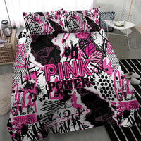 Pink Power Graffiti Bedding Set Breast Cancer Awareness - Wonder Print Shop