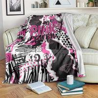 Pink Power Graffiti Blanket Breast Cancer Awareness - Wonder Print Shop