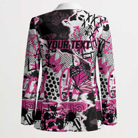 Personalized Pink Power Graffiti Blazer Breast Cancer Awareness - Wonder Print Shop