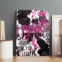 Pink Power Graffiti Canvas Wall Art Breast Cancer Awareness - Wonder Print Shop