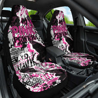 Pink Power Graffiti Car Seat Cover Breast Cancer Awareness - Wonder Print Shop