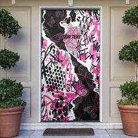 Pink Power Graffiti Door Cover Breast Cancer Awareness - Wonder Print Shop