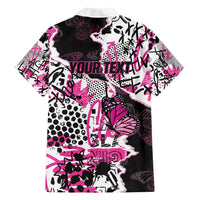 Personalized Pink Power Graffiti Hawaiian Shirt Breast Cancer Awareness - Wonder Print Shop