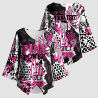 Personalized Pink Power Graffiti Kimono Sleeve Blouse Breast Cancer Awareness - Wonder Print Shop