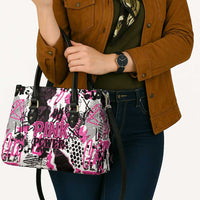 Pink Power Graffiti Leather Bag Breast Cancer Awareness - Wonder Print Shop