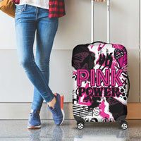 Pink Power Graffiti Luggage Cover Breast Cancer Awareness - Wonder Print Shop