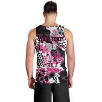 Personalized Pink Power Graffiti Men Tank Top Breast Cancer Awareness - Wonder Print Shop
