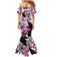 Personalized Pink Power Graffiti Mermaid Dress Breast Cancer Awareness - Wonder Print Shop