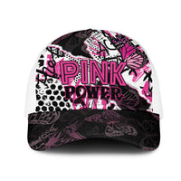 Pink Power Graffiti Mesh Trucker Cap Breast Cancer Awareness - Wonder Print Shop