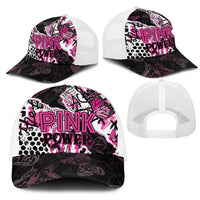 Pink Power Graffiti Mesh Trucker Cap Breast Cancer Awareness - Wonder Print Shop