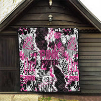 Pink Power Graffiti Quilt Breast Cancer Awareness - Wonder Print Shop