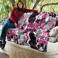Pink Power Graffiti Quilt Breast Cancer Awareness - Wonder Print Shop