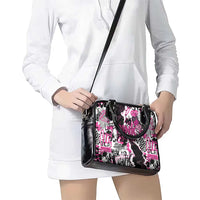 Pink Power Graffiti Shoulder Handbag Breast Cancer Awareness - Wonder Print Shop