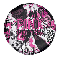 Pink Power Graffiti Spare Tire Cover Breast Cancer Awareness - Wonder Print Shop