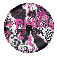 Pink Power Graffiti Spare Tire Cover Breast Cancer Awareness - Wonder Print Shop