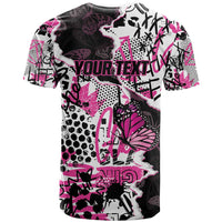 Personalized Pink Power Graffiti T Shirt Breast Cancer Awareness - Wonder Print Shop