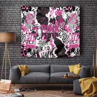 Pink Power Graffiti Tapestry Breast Cancer Awareness - Wonder Print Shop