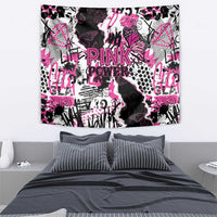 Pink Power Graffiti Tapestry Breast Cancer Awareness - Wonder Print Shop