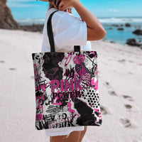 Pink Power Graffiti Tote Bag Breast Cancer Awareness - Wonder Print Shop