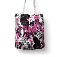 Pink Power Graffiti Tote Bag Breast Cancer Awareness - Wonder Print Shop