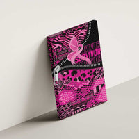 Pink Ribbon Animals Skin African Mixed Canvas Wall Art Zipper Stylized - Wonder Print Shop