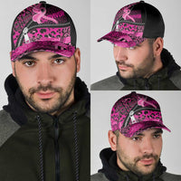 Pink Ribbon Animals Skin African Mixed Classic Cap Zipper Stylized - Wonder Print Shop