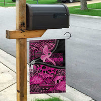 Pink Ribbon Animals Skin African Mixed Garden Flag Zipper Stylized - Wonder Print Shop