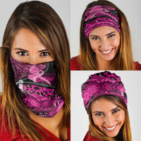Pink Ribbon Animals Skin African Mixed Neck Gaiter Zipper Stylized LT01