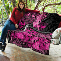 Pink Ribbon Animals Skin African Mixed Quilt Zipper Stylized - Wonder Print Shop