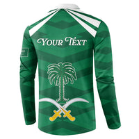 Personalized Saudi Arabia Button Sweatshirt Happy National Day