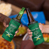 Personalized Saudi Arabia 4 in 1 Can Cooler Tumbler Happy National Day